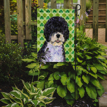 Load image into Gallery viewer, Portuguese Water Dog St. Patrick's Day Shamrock Garden Flag – Decorative Outdoor Yard Flag