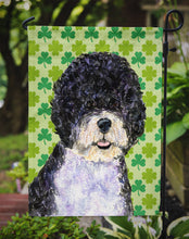 Load image into Gallery viewer, Portuguese Water Dog St. Patrick's Day Shamrock Garden Flag – Decorative Outdoor Yard Flag
