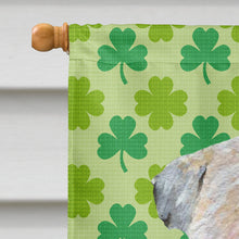 Load image into Gallery viewer, Wheaten Terrier Soft Coated St. Patrick's Day Shamrock Flag Canvas House Size
