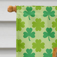 Load image into Gallery viewer, Chow Chow St. Patrick's Day Shamrock Portrait Flag Canvas House Size