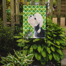 Load image into Gallery viewer, Dandie Dinmont Terrier St. Patrick's Day Shamrock Garden Flag – Decorative Outdoor Yard Flag