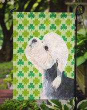 Load image into Gallery viewer, Dandie Dinmont Terrier St. Patrick's Day Shamrock Garden Flag – Decorative Outdoor Yard Flag