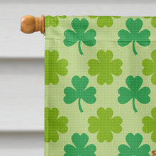 Load image into Gallery viewer, Jack Russell Terrier St. Patrick's Day Shamrock Portrait Flag Canvas House Size
