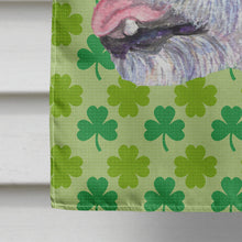 Load image into Gallery viewer, Jack Russell Terrier St. Patrick's Day Shamrock Portrait Flag Canvas House Size