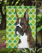 Load image into Gallery viewer, Boxer St. Patrick's Day Shamrock Portrait Garden Flag – Decorative Outdoor Yard Flag