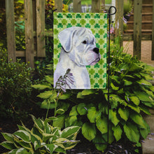 Load image into Gallery viewer, Boxer St. Patrick's Day Shamrock Portrait Garden Flag – Decorative Outdoor Yard Flag