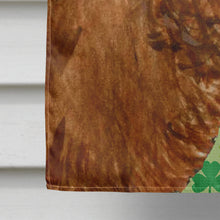 Load image into Gallery viewer, Sussex Spaniel St. Patrick's Day Shamrock Portrait Flag Canvas House Size
