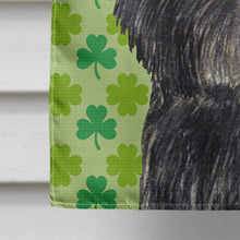 Load image into Gallery viewer, Affenpinscher St. Patrick's Day Shamrock Flag Canvas House Size