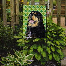 Load image into Gallery viewer, Tibetan Mastiff St. Patrick's Day Shamrock Portrait Garden Flag – Decorative Outdoor Yard Flag