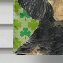 Load image into Gallery viewer, Gordon Setter St. Patrick's Day Shamrock Portrait Flag Canvas House Size