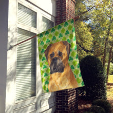 Load image into Gallery viewer, Bullmastiff St. Patrick's Day Shamrock Portrait Flag Canvas House Size