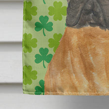 Load image into Gallery viewer, Bullmastiff St. Patrick's Day Shamrock Portrait Flag Canvas House Size