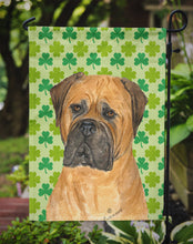 Load image into Gallery viewer, Bullmastiff St. Patrick's Day Shamrock Portrait Garden Flag – Decorative Outdoor Yard Flag