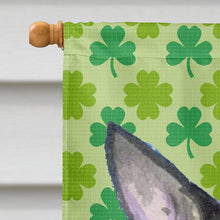 Load image into Gallery viewer, Chihuahua St. Patrick's Day Shamrock Portrait Flag Canvas House Size