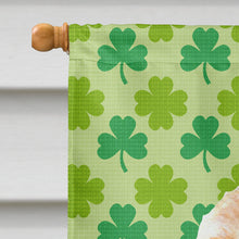 Load image into Gallery viewer, Cocker Spaniel St. Patrick's Day Shamrock Portrait Flag Canvas House Size