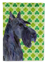 Load image into Gallery viewer, Scottish Terrier St. Patrick's Day Shamrock Portrait Flag Canvas House Size
