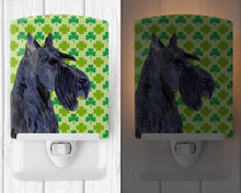 Load image into Gallery viewer, Scottish Terrier St. Patrick's Day Shamrock Portrait Ceramic Night Light SS4460CNL