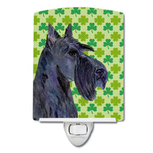 Load image into Gallery viewer, Scottish Terrier St. Patrick's Day Shamrock Portrait Ceramic Night Light SS4460CNL