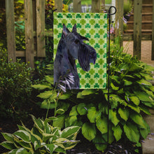 Load image into Gallery viewer, Scottish Terrier St. Patrick's Day Shamrock Portrait Garden Flag – Decorative Outdoor Yard Flag