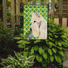Load image into Gallery viewer, Scottish Terrier St. Patrick's Day Shamrock Portrait Garden Flag – Decorative Outdoor Yard Flag