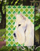 Load image into Gallery viewer, Scottish Terrier St. Patrick's Day Shamrock Portrait Garden Flag – Decorative Outdoor Yard Flag