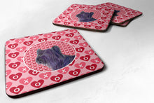 Load image into Gallery viewer, Skye Terrier  Coasters - Set of 4 Lightweight Foam, Absorbent Drink Coasters