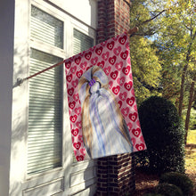 Load image into Gallery viewer, Shih Tzu Hearts Love and Valentine's Day Portrait Flag Canvas House Size