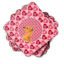 Load image into Gallery viewer, Min Pin  Coasters - Set of 4 Lightweight Foam, Absorbent Drink Coasters