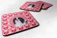 Load image into Gallery viewer, Japanese Chin  Coasters - Set of 4 Lightweight Foam, Absorbent Drink Coasters