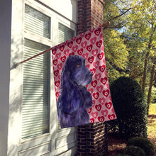 Load image into Gallery viewer, Cocker Spaniel Hearts Love and Valentine's Day Portrait Flag Canvas House Size