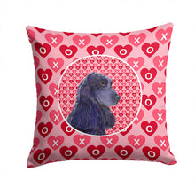 Load image into Gallery viewer, Black Cocker Spaniel Hearts Love Valentine's Day Throw Pillow - 14x14 Decorative Pillow – Art for Your Home &amp; Patio SS4471PW1414