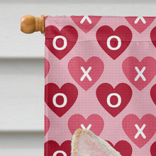 Load image into Gallery viewer, Chihuahua Hearts Love and Valentine's Day Portrait Flag Canvas House Size