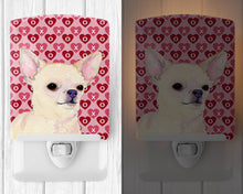 Load image into Gallery viewer, Chihuahua Hearts Love and Valentine's Day Portrait Ceramic Night Light SS4472CNL