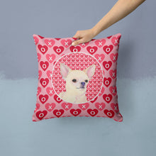 Load image into Gallery viewer, Chihuahua Hearts Love and Valentine's Day Portrait Throw Pillow - 14x14 Decorative Pillow – Art for Your Home &amp; Patio SS4472PW1414