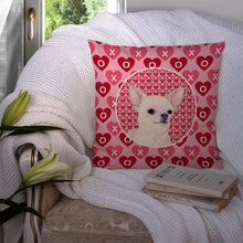 Load image into Gallery viewer, Chihuahua Hearts Love and Valentine's Day Portrait Throw Pillow - 14x14 Decorative Pillow – Art for Your Home &amp; Patio SS4472PW1414