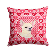 Load image into Gallery viewer, Chihuahua Hearts Love and Valentine's Day Portrait Throw Pillow - 14x14 Decorative Pillow – Art for Your Home &amp; Patio SS4472PW1414
