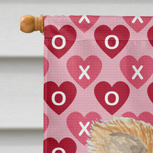 Load image into Gallery viewer, Chihuahua Hearts Love and Valentine's Day Portrait Flag Canvas House Size