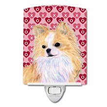 Load image into Gallery viewer, Chihuahua Hearts Love and Valentine's Day Portrait Ceramic Night Light SS4473CNL