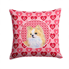 Load image into Gallery viewer, Chihuahua Hearts Love and Valentine's Day Portrait Throw Pillow - 14x14 Decorative Pillow – Art for Your Home &amp; Patio SS4473PW1414