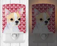 Load image into Gallery viewer, Chihuahua Hearts Love and Valentine's Day Portrait Ceramic Night Light SS4474CNL