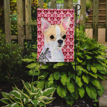 Load image into Gallery viewer, Chihuahua Hearts Love and Valentine's Day Portrait Garden Flag – Decorative Outdoor Yard Flag