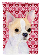 Load image into Gallery viewer, Chihuahua Hearts Love and Valentine's Day Portrait Garden Flag – Decorative Outdoor Yard Flag
