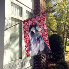 Load image into Gallery viewer, Schnauzer Hearts Love Valentine's Day Flag Canvas House Size