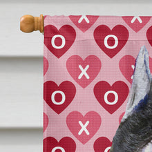 Load image into Gallery viewer, Schnauzer Hearts Love Valentine's Day Flag Canvas House Size