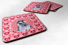 Load image into Gallery viewer, Schnauzer  Coasters - Set of 4 Lightweight Foam, Absorbent Drink Coasters