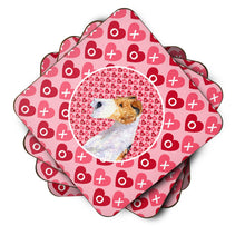 Load image into Gallery viewer, Fox Terrier  Coasters - Set of 4 Lightweight Foam, Absorbent Drink Coasters