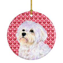 Load image into Gallery viewer, Maltese  Ceramic Ornament