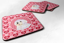 Load image into Gallery viewer, Maltese  Coasters - Set of 4 Lightweight Foam, Absorbent Drink Coasters