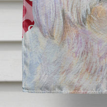 Load image into Gallery viewer, Maltese Hearts Love and Valentine's Day Portrait Flag Canvas House Size
