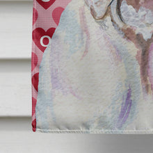 Load image into Gallery viewer, Bulldog English Hearts Love Valentine's Day Flag Canvas House Size